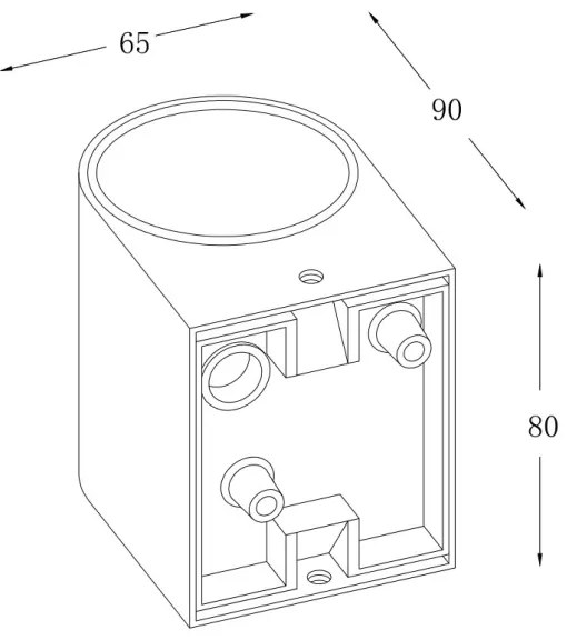 Aplică LED de exterior ZACK LED/3W/230V IP54 RED-Design Rendl-R12027