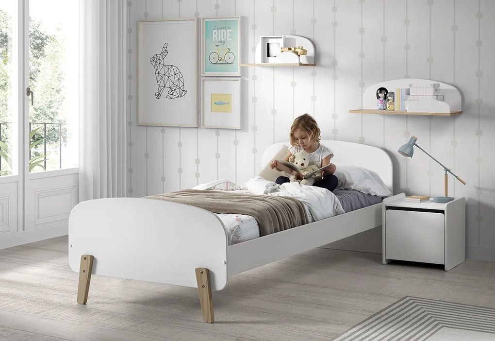 Poliță de Perete Kiddy 65 cm, pentru Camera Copii, Alb – Vipack