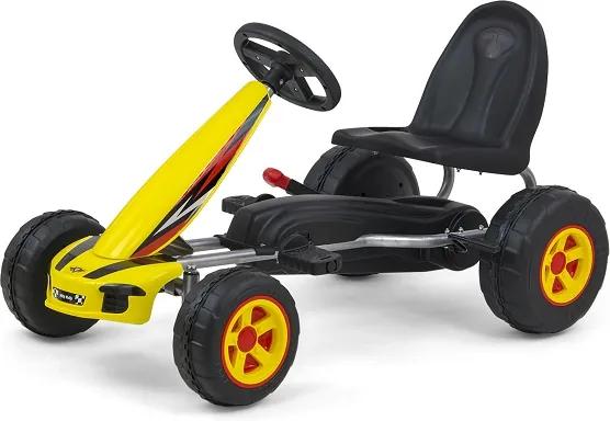 Kart cu pedale pentru copii, Viper Yellow