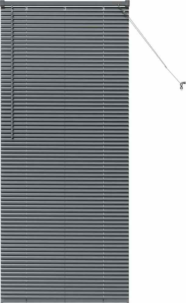 vidaXL Jaluzele venetiene Manual Gri închis 175 x 75 cm Aluminiu