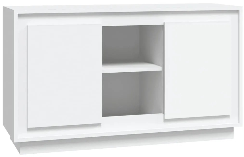 831877 vidaXL Dulap, alb, 102x35x60 cm, lemn prelucrat