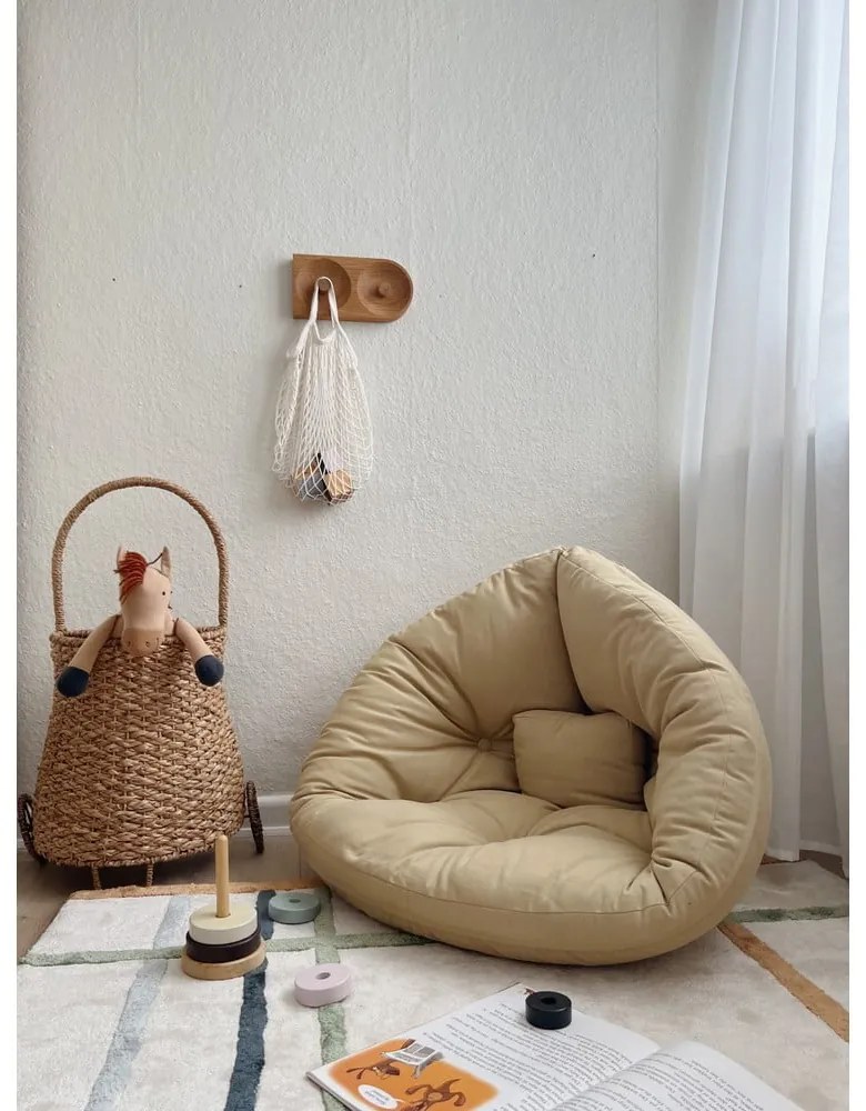 Fotoliu pentru copii verde de relaxare Mini Nido - Karup Design