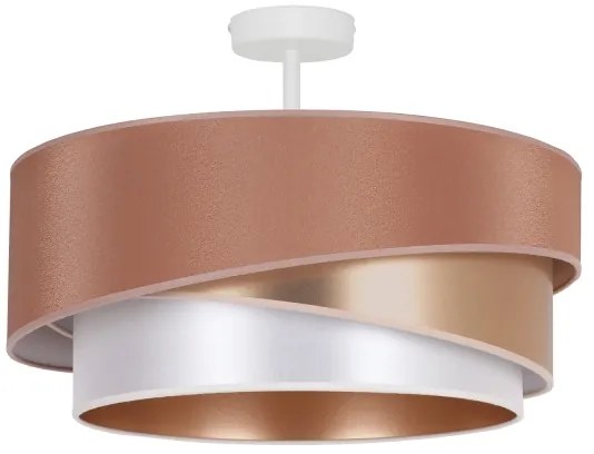 Lustră aplicată Duolla KOBO 1xE27/15W/230V d. 45 cm cupru/auriu/alb