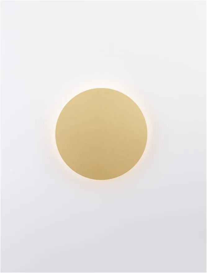 Aplica LED de perete design ambiental CYRCLE 22cm aurie