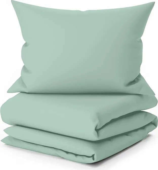 Lenjerie de pat din bumbac LUX mentol hoteliera cu buzunar Dimensiune lenjerie de pat: 70 x 90 cm | 140 x 200 cm