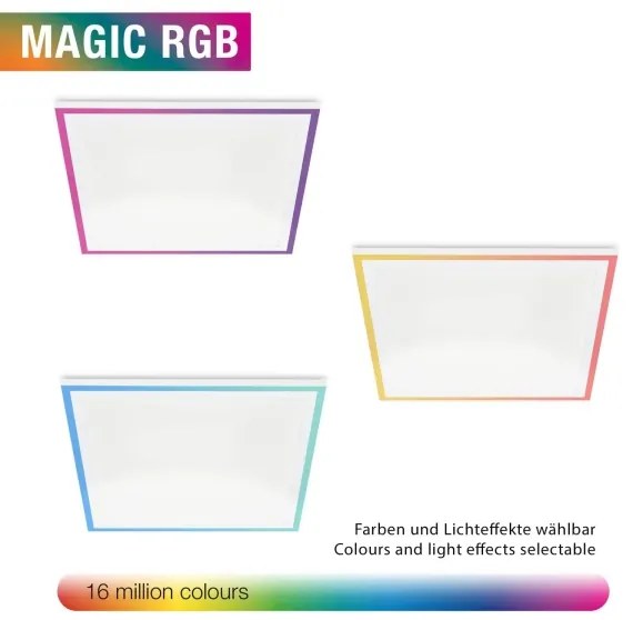 Plafonieră LED RGBW dimabilă Telefunken 321206TF LED/18W/230V 3000-6500K + telecomandă