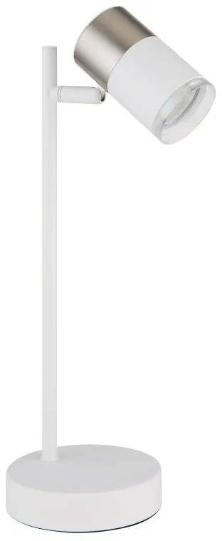 Lampa de masa cu Spot directionabil BRISBON nickel/alb
