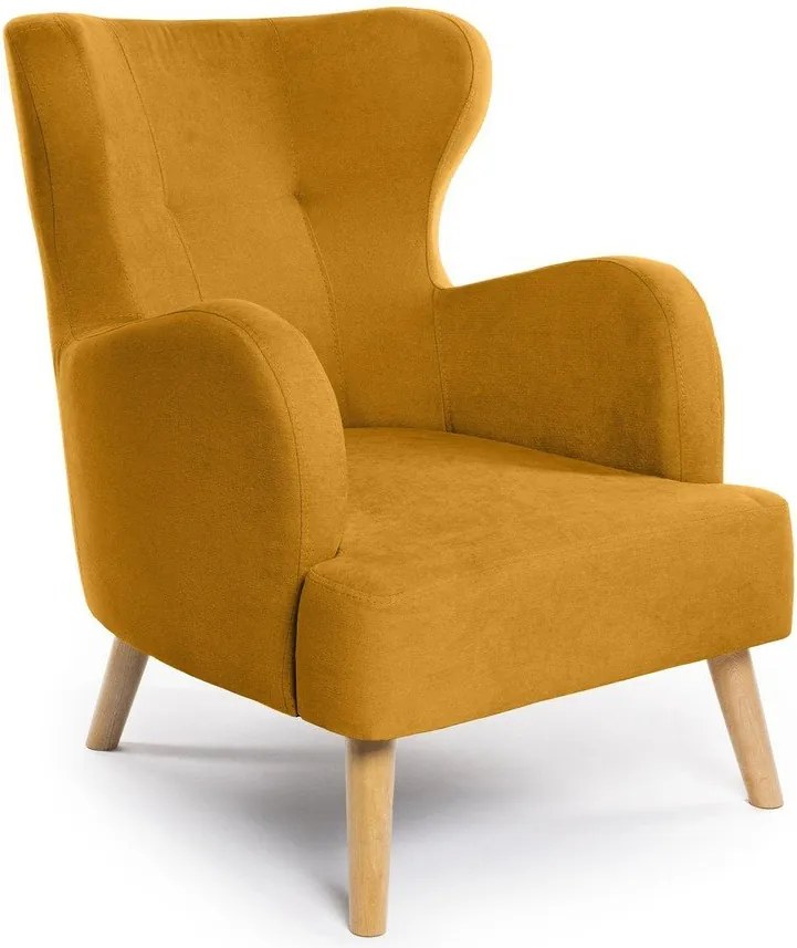 Fotoliu galben muștar wing Noemye – Bonami Selection
