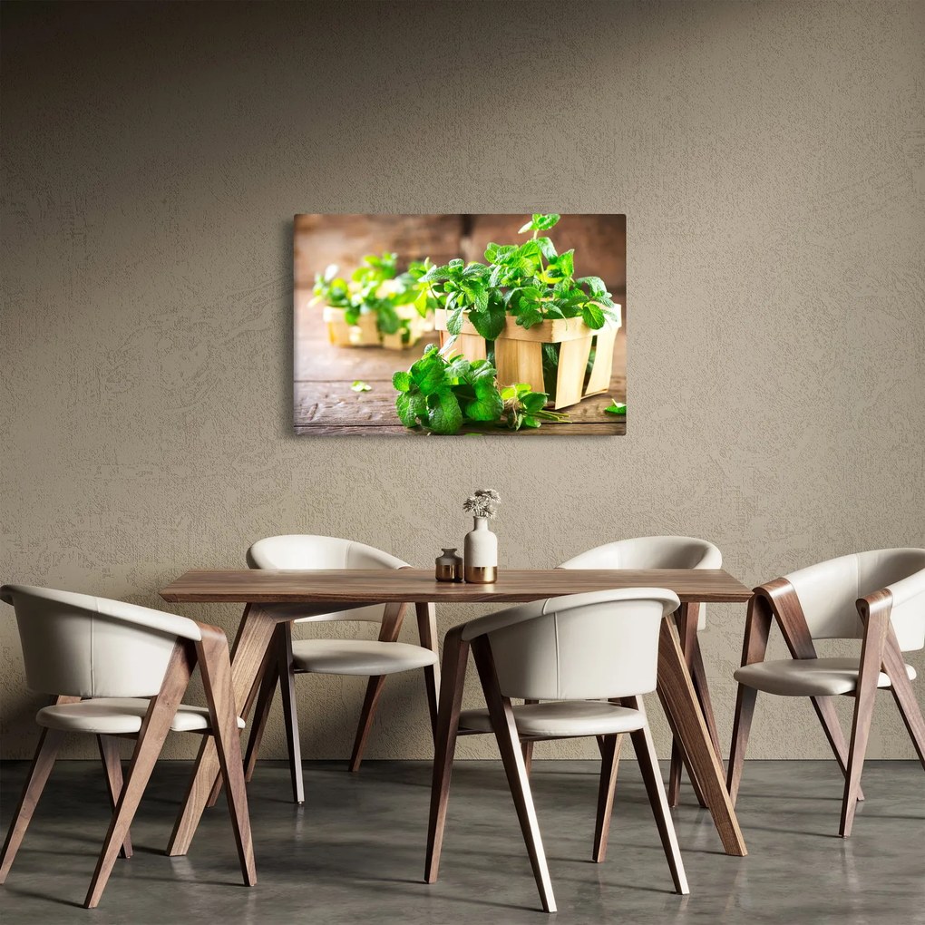 Tablou cu menta proaspătă (90x60 cm)