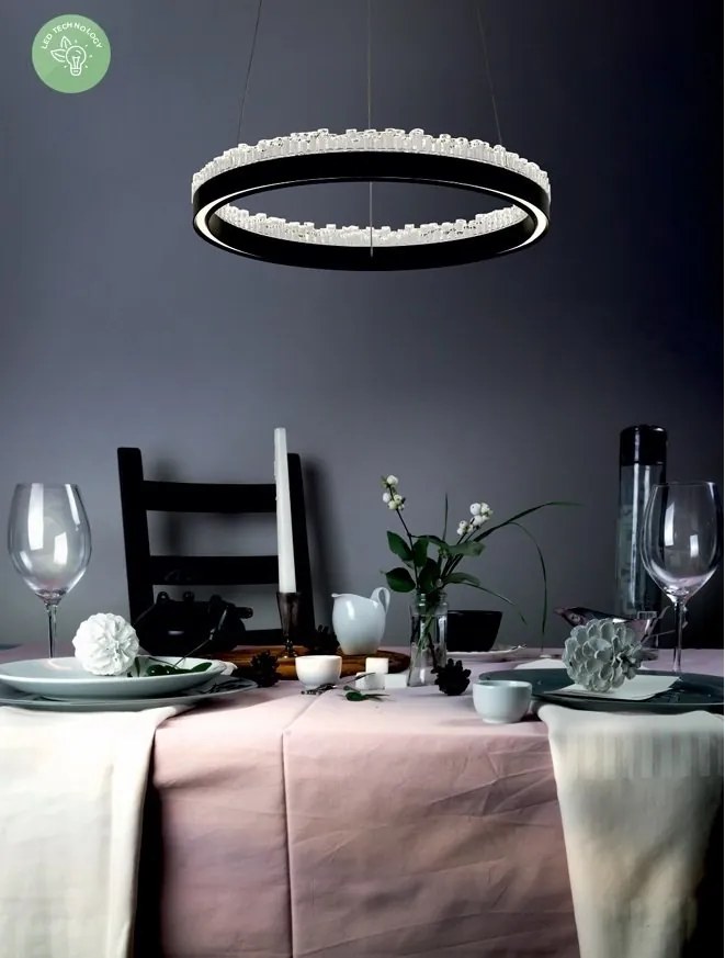 Lustra suspendata LED moderna REGI 60cm