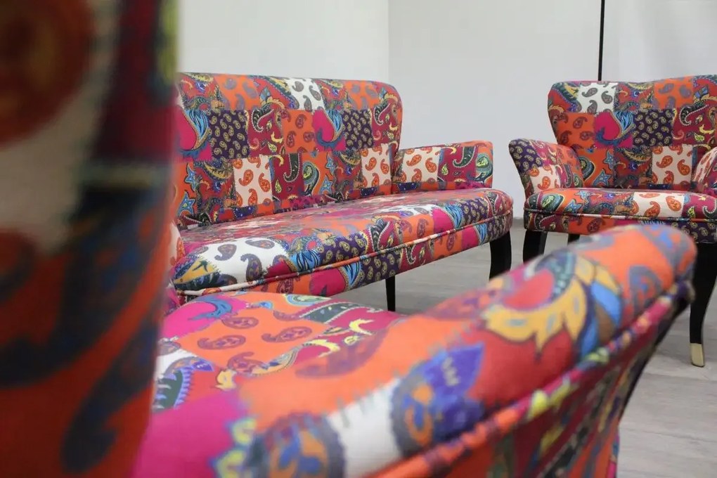 Set canapea cocktail Relax Homs textil portocaliu