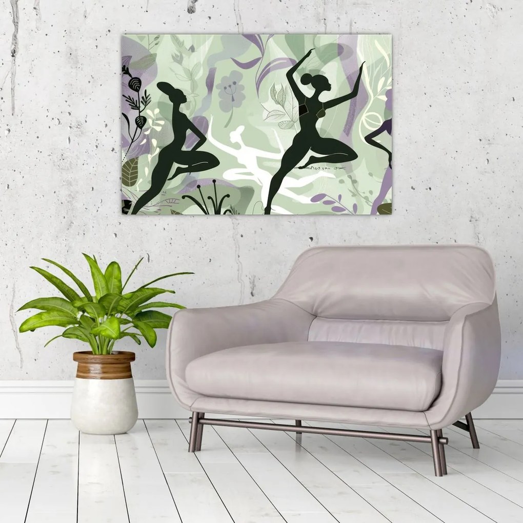 Tablou - Ilustrație de dansatori (90x60 cm)