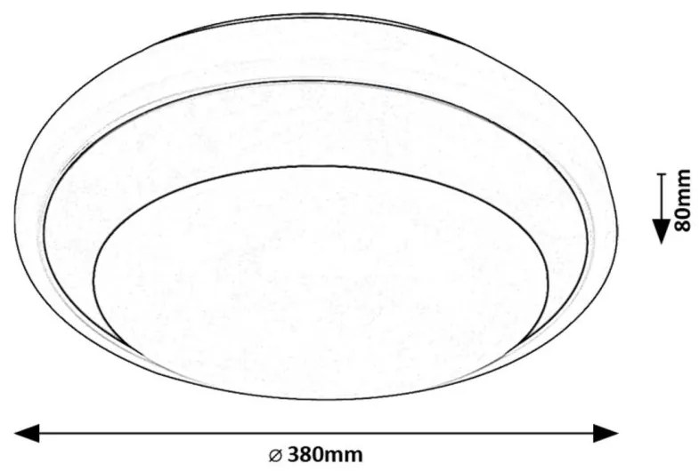 Plafoniera LED design circular Barbora