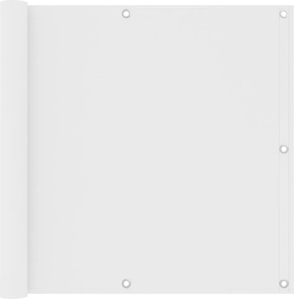 vidaXL Paravan de balcon, alb, 90 x 300 cm, țesătură oxford