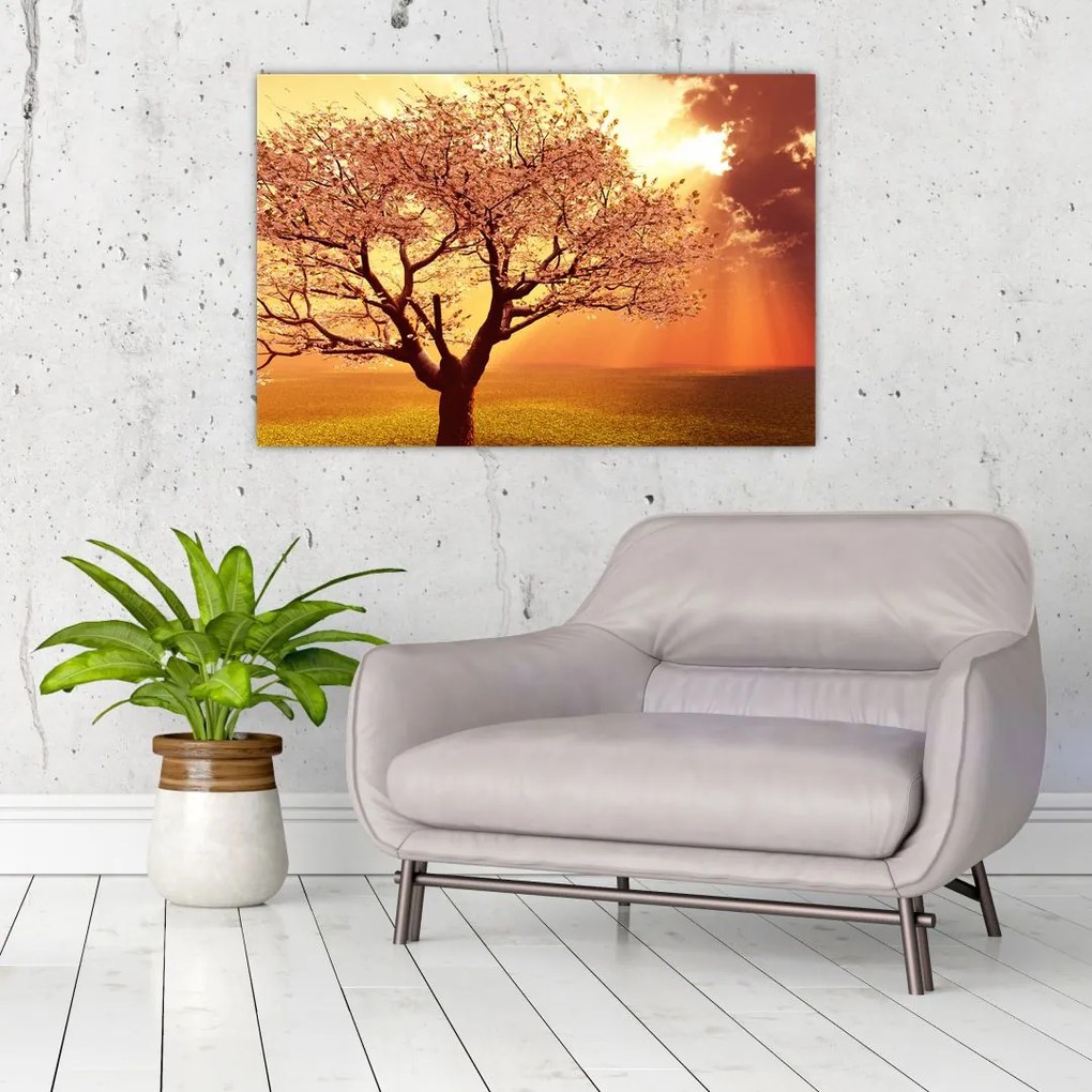 Tablou cu razele lui Dumnezeu (90x60 cm)