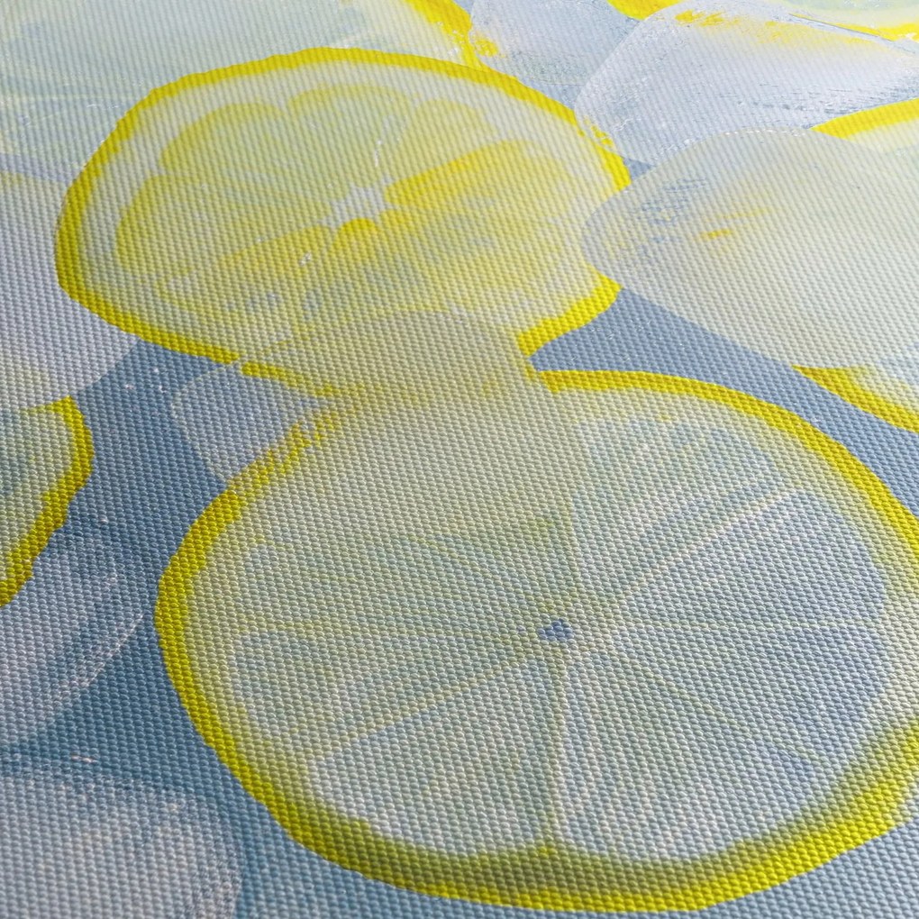 Tablou cu lămâie în gheață (90x60 cm)