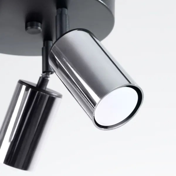 Spot Sollux SL.1369 WINX 3xGU10/10W/230V negru/crom