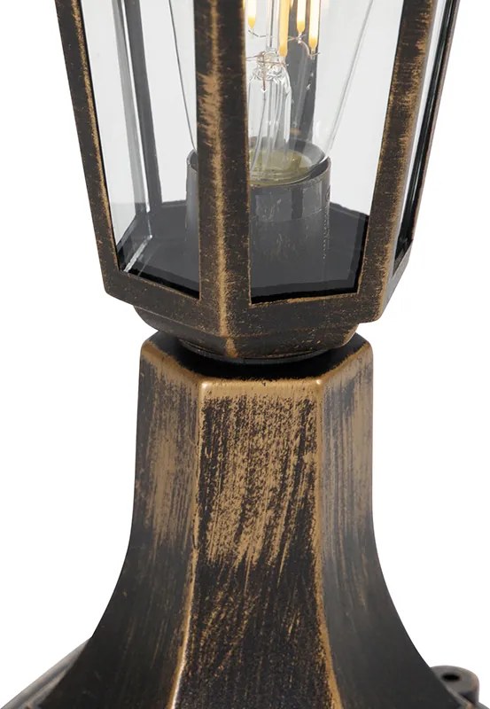 Lampă de exterior aur antic 42 cm IP44 - New Haven