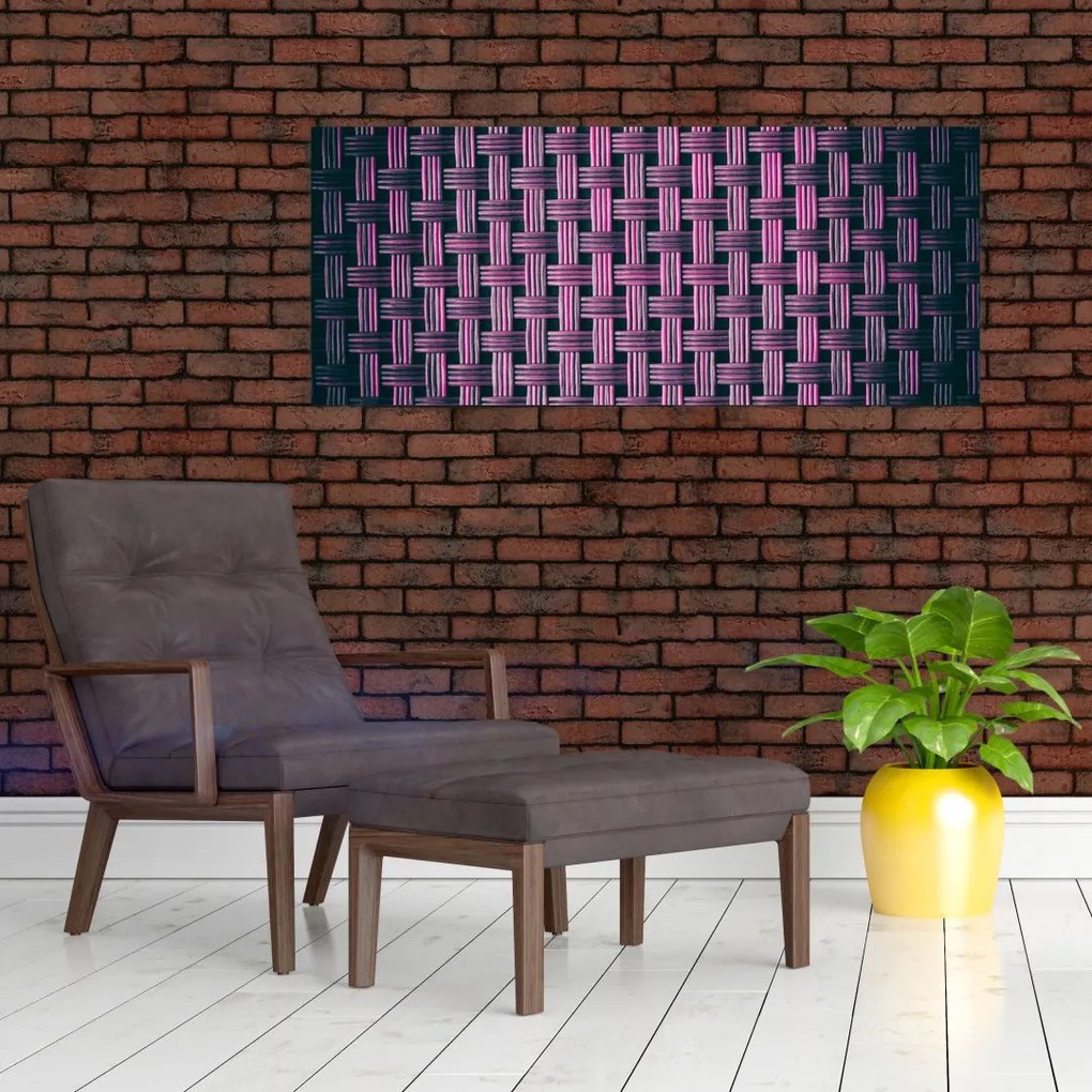Tabloul textura în mov (120x50 cm)