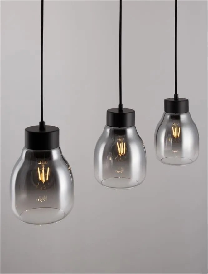 Lustra cu 3 pendule design modern Blaku