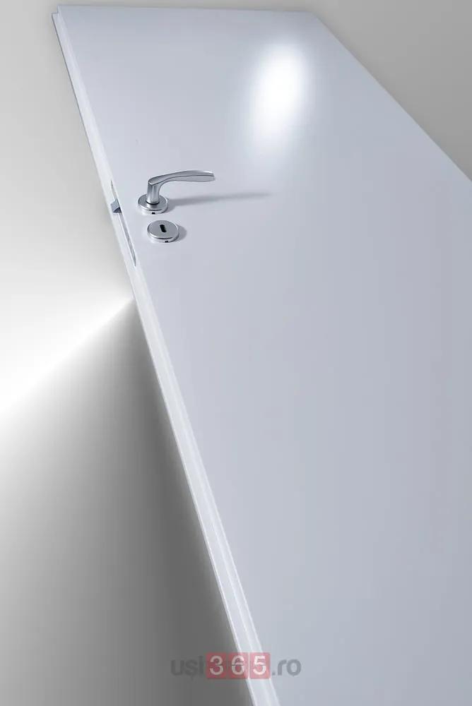 Usa glisanta dubla HDF aplicata pe perete - Colectia LIGHT 2.2 Alb, Toc reglabil de bordare 360-500 mm