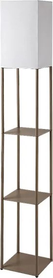 Brilagi - Lampă de podea cu polițe GRADUS 1xE27/40W/230V 150 cm gri/bej