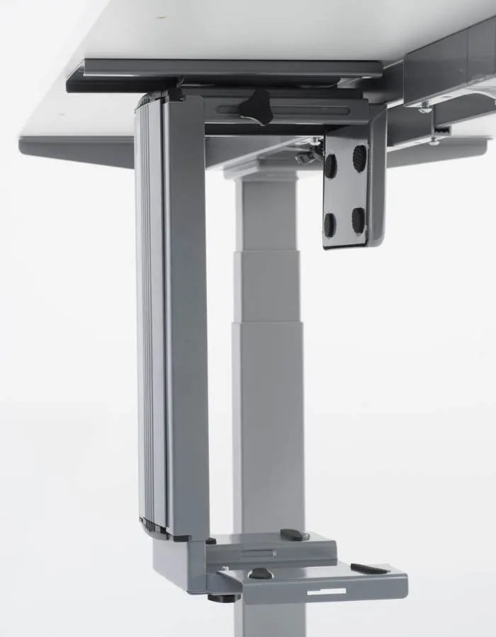 Suport unitate centrală universal, rotativ, reglabil pe înălțime și lățime - Gri