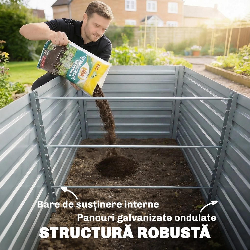 Outsunny jardinieră înălțată strat vas | Aosom Romania