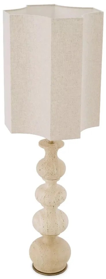 Veioza inalta design LUX Mabel, travertin