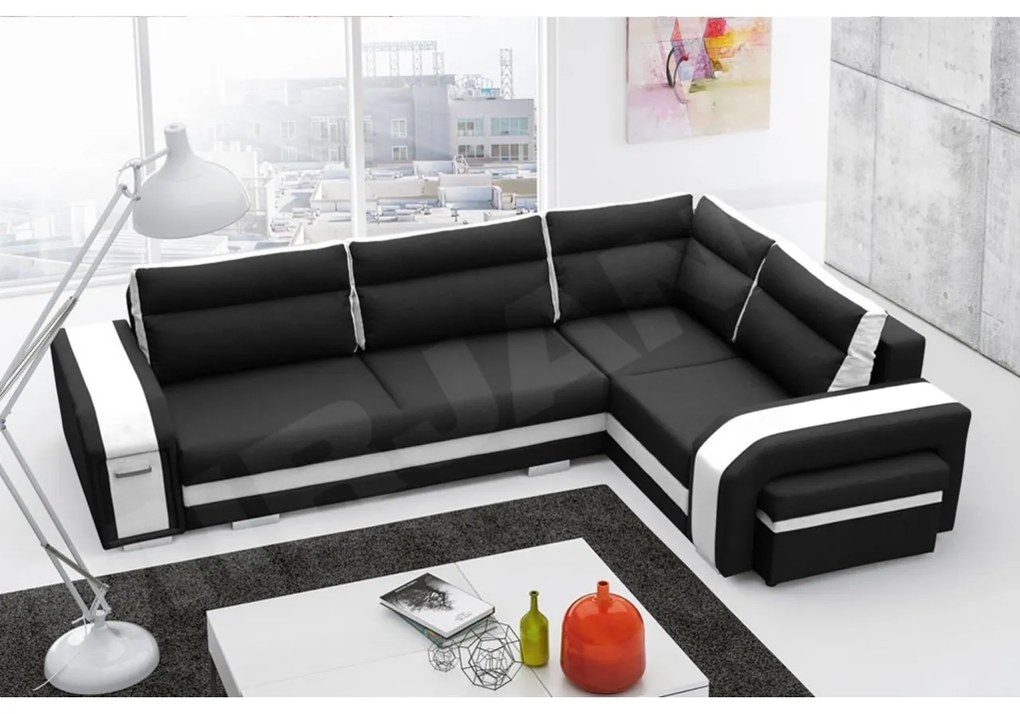 Colțar Sally (Alb + Negru). Promo -17%. 1070412