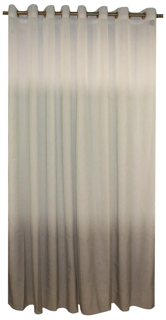 Perdea Velaria in degrade gri cu capse, 230x247 cm