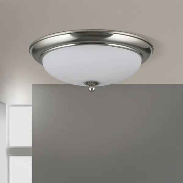 Plafonieră Orion EMPIRA, 2 x E27, 40 W, 230 V, Ø 35,5 cm, crom mat