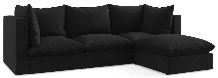 Colțar negru (cu colț pe partea dreaptă/cu șezlong) Manao – Makamii