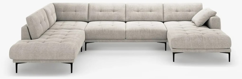 Coltar panoramic Bemy 7 locuri stofa Sorella L373 cm