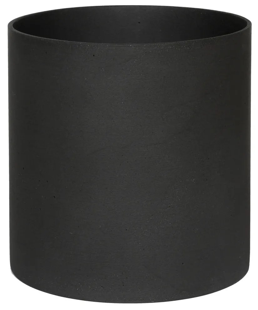 Ghiveci de flori Puk, culoare vulcan negru, dimensiuni multiple - PotteryPots Mărime: S - v. 15 cm, ⌀ 15 cm