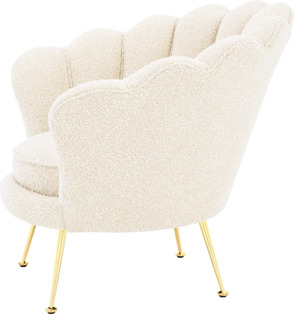 Fotoliu design elegant LUX Trapezium crem 113990 HZ