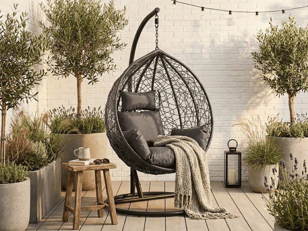 Perna pentru scaun suspendat KOKON, gri inchis