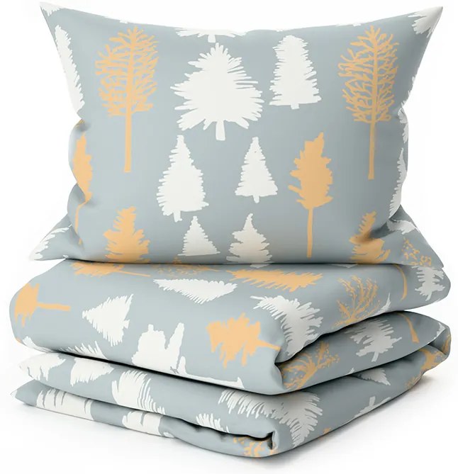Lenjerie de pat din bumbac HOLLY REST gri Dimensiune lenjerie de pat: 70 x 90 cm | 140 x 200 cm