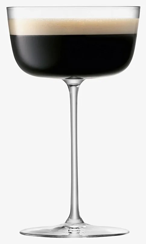 Pahare de cocktail largi Borough, 240 ml, transparente, set 4 buc - LSA International
