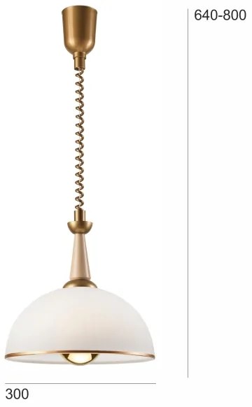 Lustr retractabil CHIARA 1xE27/60W/230V bej/buc