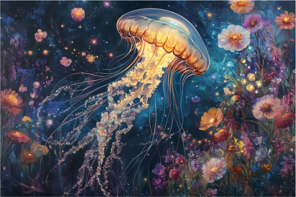 Tablou - Meduză magică (90x60 cm)