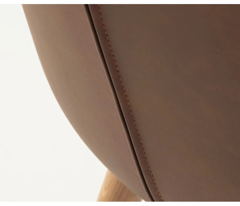 Scaune de dining maro 2 buc. din metal Teslin – Unique Furniture