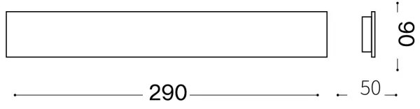 Aplică LED ZIG Ideal Lux ZAG LED/12,5W/230V 29 cm CRI 90 alamă