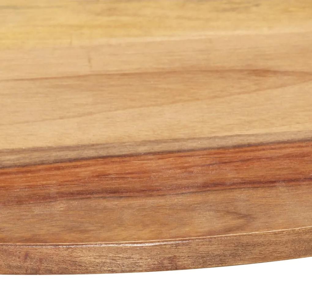 285975 vidaXL Blat de masă, 70 cm, lemn masiv sheesham, rotund, 25-27 mm