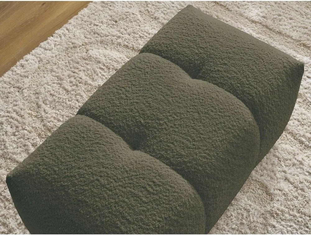 Taburet kaki cu tapițerie din țesătură bouclé Roxelane – Bobochic Paris