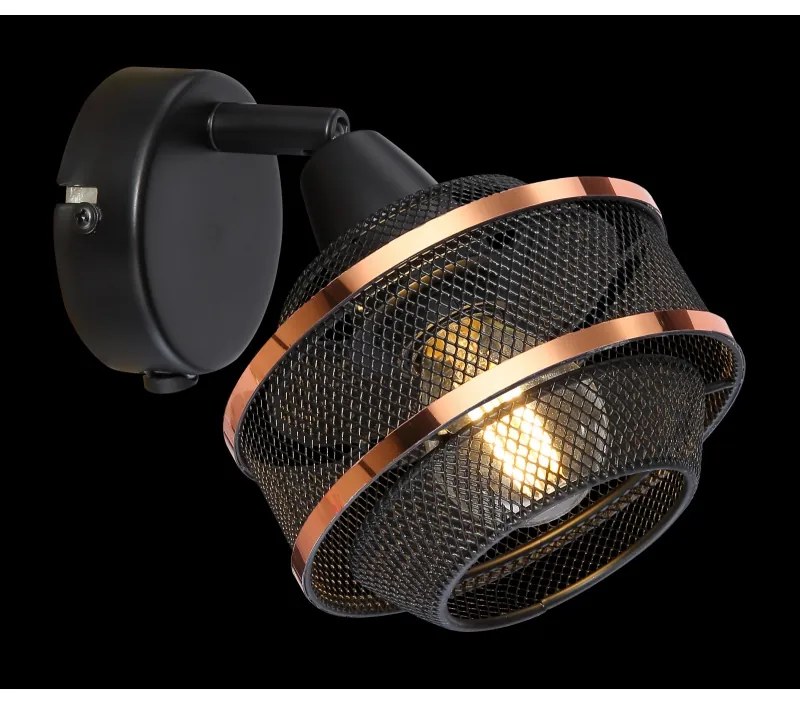 Aplica de perete metal negru/auriu BELLONA
