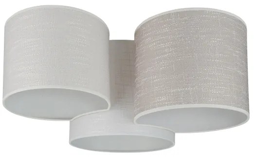 Brilagi - Plafonieră SNAKE 3xE27/15W/230V gri/crem