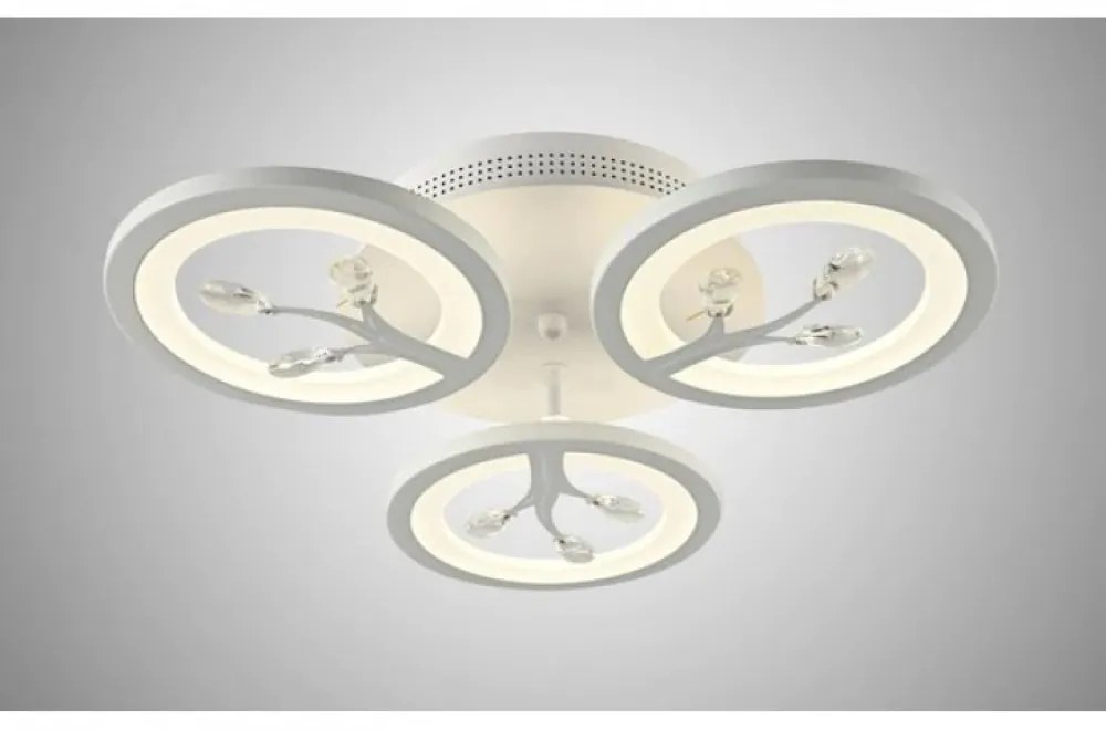 Lustra LED Cu Telecomanda, Intensitate Reglabila, 72W, Alb, Elit's EsnK27-3