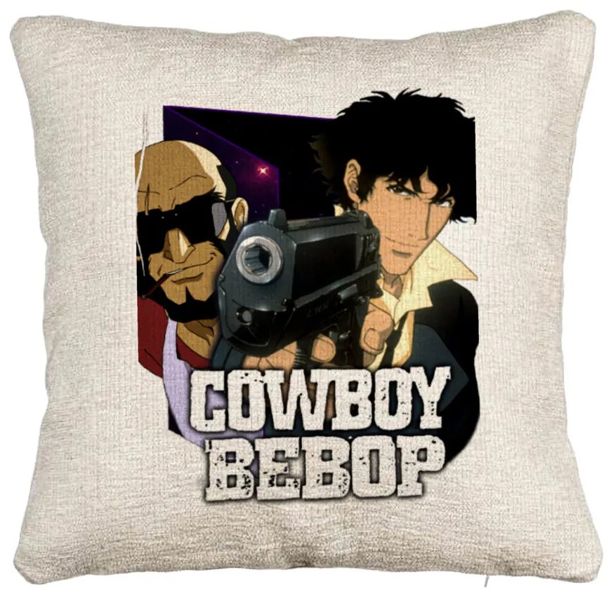 Perna Decorativa Canapea cu Cowboy Bebop 3, 40x40 cm, Cu fermoar