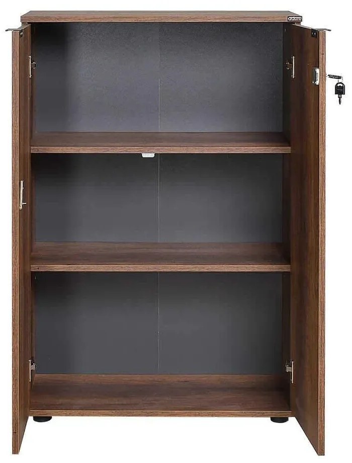 Biblioteca Adore Rio, 2 usi cu cheie, 3 rafturi, 72 x 109 x 34 cm
